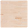 vidaXL Piano Tavolo Quadrato 90x90x4 cm Massello Rovere Non Trattato