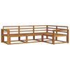vidaXL Set di divani da esterno 4 pcs Naturale