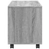 vidaXL Mobiletto con Ruote Grigio Sonoma 72x33x42,5 cm in Truciolato