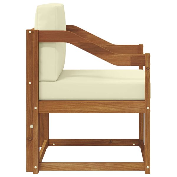 vidaXL Divano da esterno Legno di Acacia Massello e Poliestere