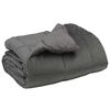 vidaXL Duvet Invernale Grigio chiaro 135 x 200 cm Microfibra