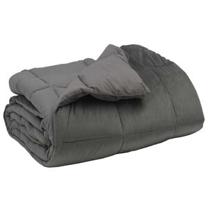 vidaXL Duvet Invernale 135 x 200 cm Inverno Grigio chiaro Traspirante