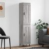 vidaXL Credenza Grigio Sonoma 34,5x34x180 cm in Legno Multistrato