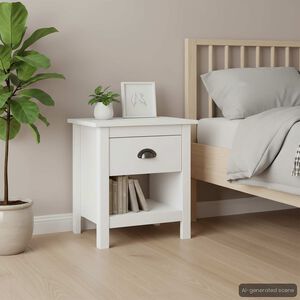 vidaXL Comodini Hill 2 pz 46x35x49,5 cm Legno Massello di Pino