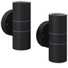 vidaXL Applique LED Parete 2 pz Acciaio Inox Proiezione Alto/ Basso