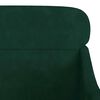 vidaXL Poltrona Verde Scuro 63x76x80 cm Velluto