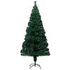 vidaXL Albero di Natale con Supporto Verde 210 cm in Fibra Ottica
