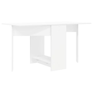 vidaXL Tavolo da Pranzo 138 x 70 x 73,5 cm Legno ingegnerizzato Bianco