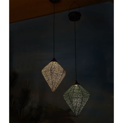 Luxform Lampada Solare da Giardino a LED Sospesa Oriental Tyana Rosa