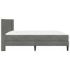 vidaXL Struttura letto con materasso Grigio scuro 200 x 200 cm Velluto