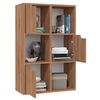 vidaXL Libreria Rovere Marrone 60x27,5x88 cm in Legno Multistrato
