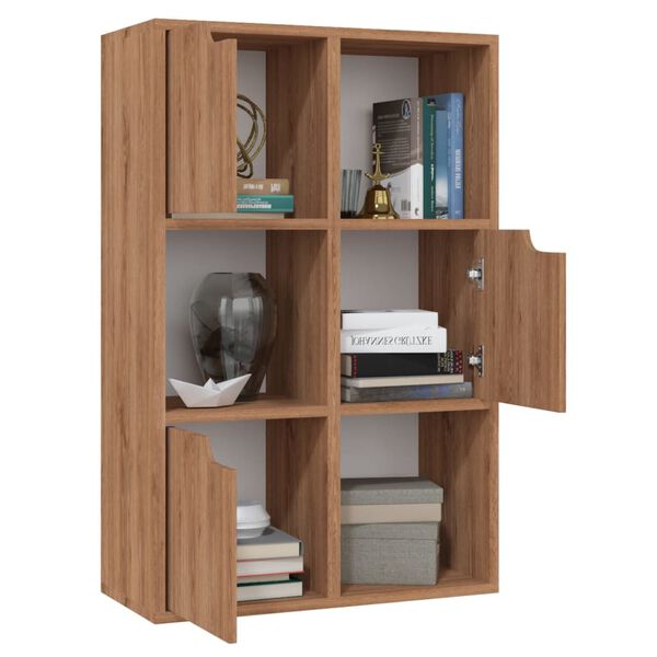 vidaXL Libreria Rovere Marrone 60x27,5x88 cm in Legno Multistrato
