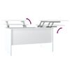 vidaXL Tavolino Salotto Bianco Lucido 80x50x42,5 cm Legno Multistrato