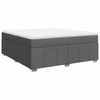 vidaXL Giroletto a Molle con Materasso Grigio Scuro 180x200 cm Tessuto