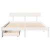 vidaXL Letto senza Materasso Bianco 120x190 cm Legno Massello di Pino