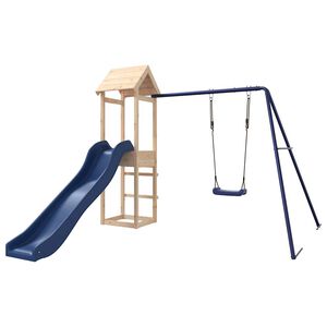 vidaXL Set da Gioco da Esterno in Legno Massello di Pino