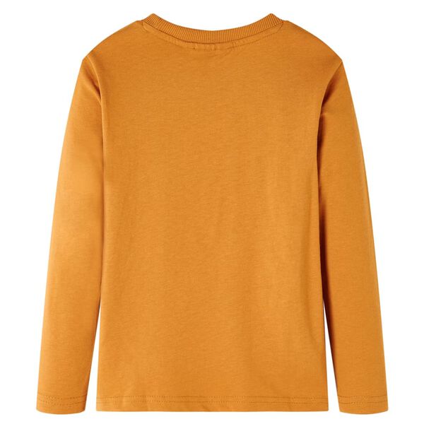 Maglietta da Bambino Maniche Lunghe Ocra Scuro 104
