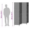vidaXL Divider per stanze Beige 195 x 180 cm polyrattan