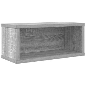 vidaXL Rack per Stoccaggio CD Sonoma grigio 40 x 17 x 17 cm
