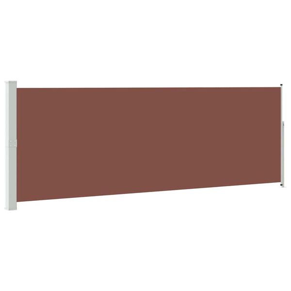 vidaXL Tenda da Sole Laterale Retrattile 160 x 500 cm Marrone