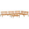 vidaXL Set Divano Pallet da Giardino 5 pz in Legno Massello di Acacia