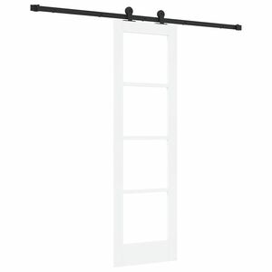 vidaXL Porta scorrevole ORKDAL Bianco e Nero 61 x 198,5 cm