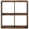 vidaXL Libreria Rovere Fumo 68,5x32x68,5 cm in Legno Multistrato