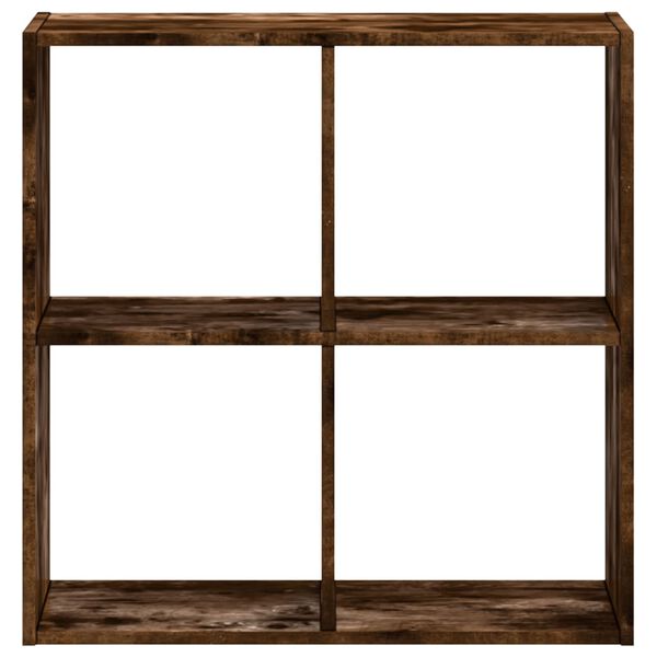 vidaXL Libreria Rovere Fumo 68,5x32x68,5 cm in Legno Multistrato