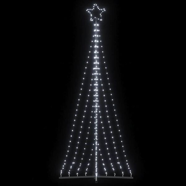 vidaXL Albero di Natale a LED 447 LED Bianco Freddo 250 cm