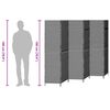 vidaXL Divider per stanze Beige 292 x 180 cm polyrattan