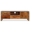 vidaXL Mobile Porta TV in Legno di Acacia Stile Vintage 118x30x40 cm
