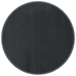 vidaXL Tappeto Rotondo Grigio 80 cm in Bamb&ugrave;