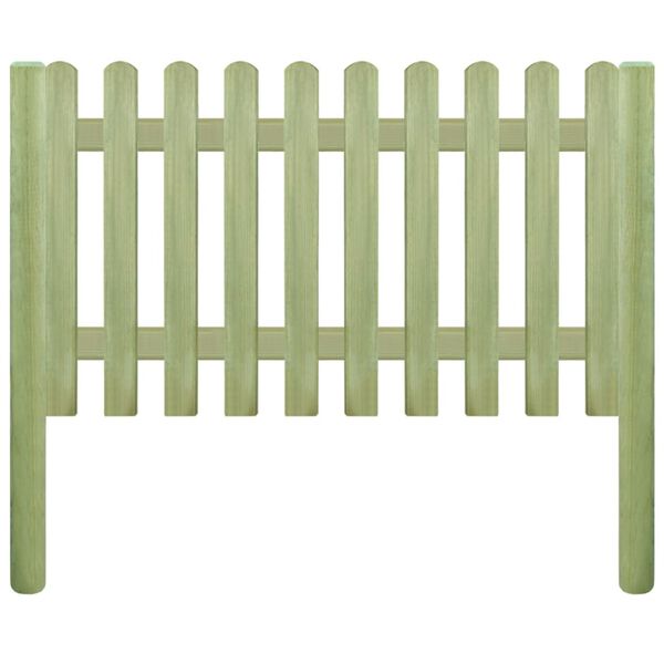 vidaXL Recinzione in legno di pino impregnato 5,1 m 100 cm 6/9 cm