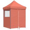 vidaXL Tenda Party Terracotta 200 x 200 x 306 cm Tessuto Oxford