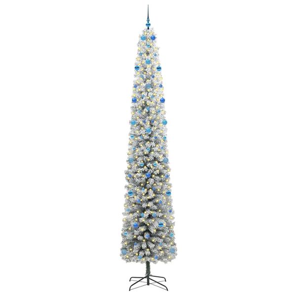 vidaXL Albero di Natale artificiale con 300 LED Verde 300 cm