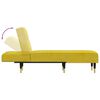 vidaXL Chaise Longue in Velluto Giallo