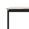 vidaXL Set da Pranzo da Giardino 17 pz con Cuscini Nero in Polyrattan