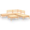 vidaXL Set Salotto da Giardino 6 pz in Legno Massello di Pino