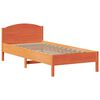 vidaXL Letto Libreria senza Materasso Marrone Cera 75x190 cm in Pino