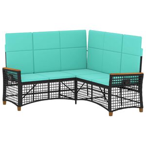 vidaXL Set di Divani Recliner da Giardino 5-Numero di posti