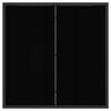 vidaXL Set di Mobili da Esterno 3 pcs Nero e antracite 80 x 80 x 73 cm