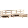 vidaXL Set Divani da Giardino 5 pz in Legno Massello di Pino