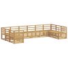 vidaXL Set di divani da esterno 10 pcs Bianco 363 x 185,5 x 73 cm