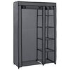 vidaXL Armadio Pieghevole Grigio 110x45x175 cm in Tessuto