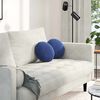 vidaXL Cuscini per Seduta 2 pcs Blu Polizia Ø 40 x 13 cm Velluto