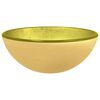 vidaXL Lavandino in Vetro Temperato 30x12 cm Oro