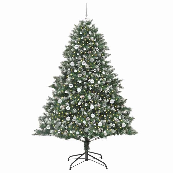 vidaXL Albero di Natale artificiale con 300 LED Verde 210 cm