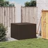 vidaXL Contenitore da Giardino Marrone 291L in Polyrattan