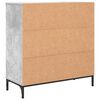 vidaXL Credenza Grigio cemento 79,5 x 33 x 82 cm Legno multistrato