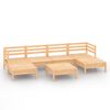vidaXL Set Salotto da Giardino 7 pz in Legno Massello di Pino